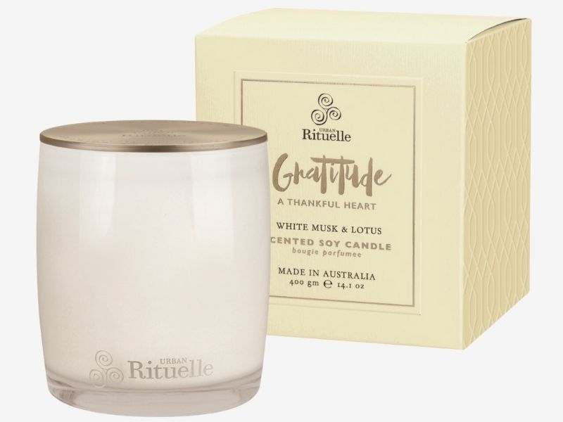 White Musk & Lotus Gratitude Candle
