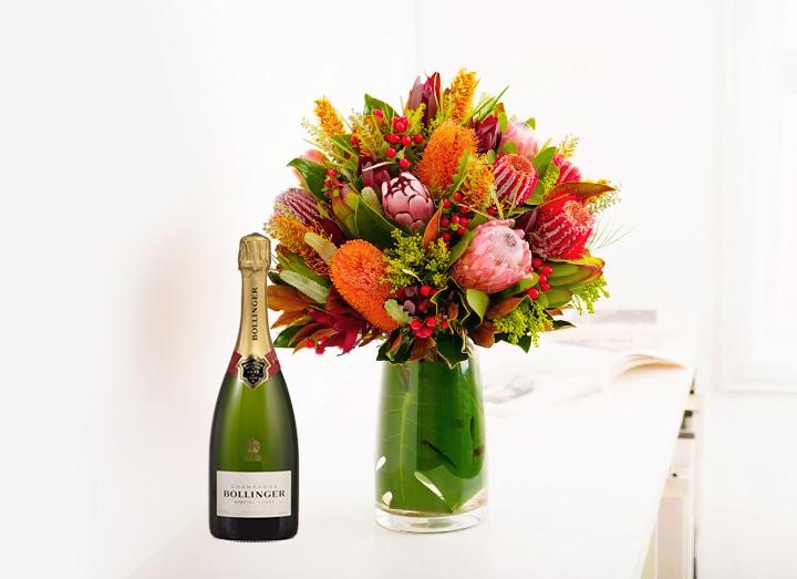 Native Flowers (Large/ Extra Large) & Champagne