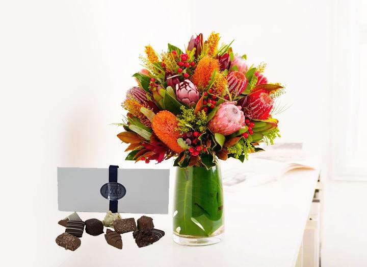 Native Flowers (Large/ Extra Large) & Adora Chocolate