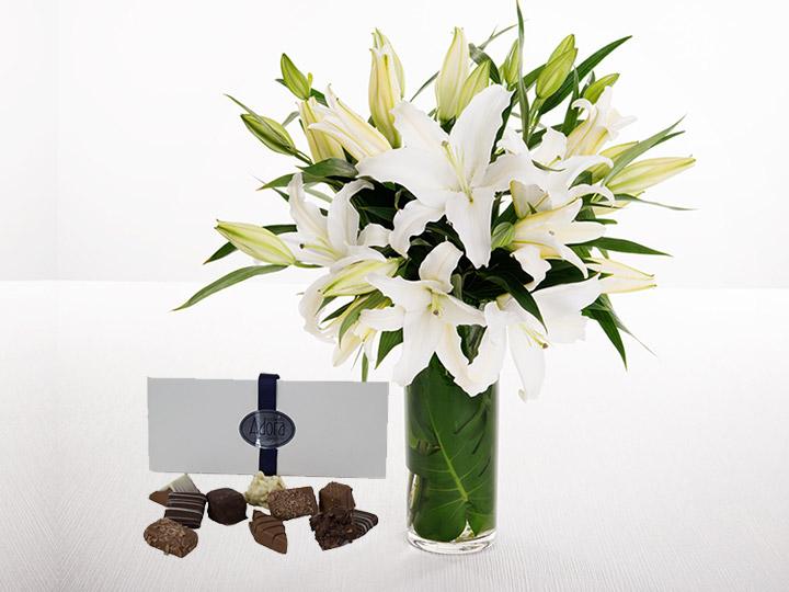 White Lilies & Adora Chocolate