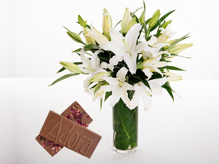 White Lilies & Adora Chocolate