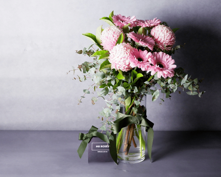 pink chrysanthemums