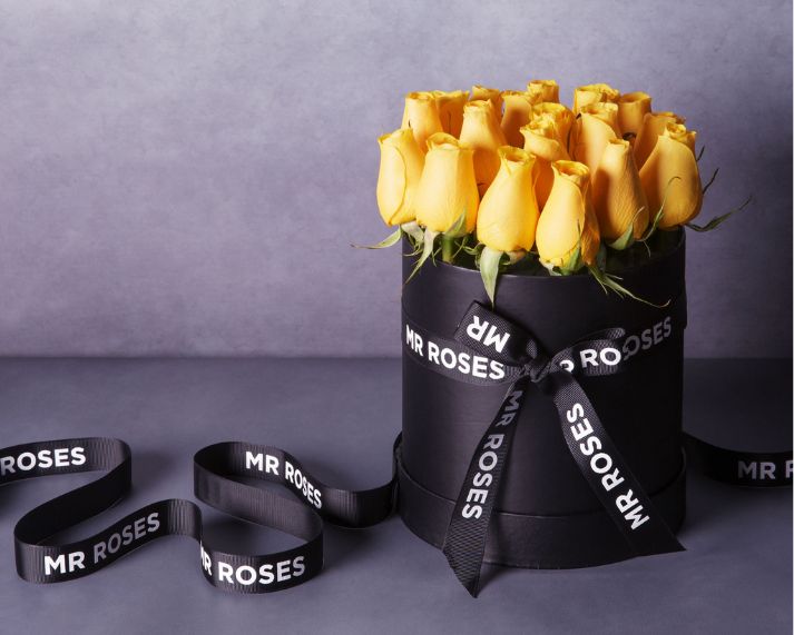 Yellow Rose Hat Box