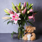 Lilies & Teddy Bear