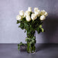 Long Stemmed White Roses