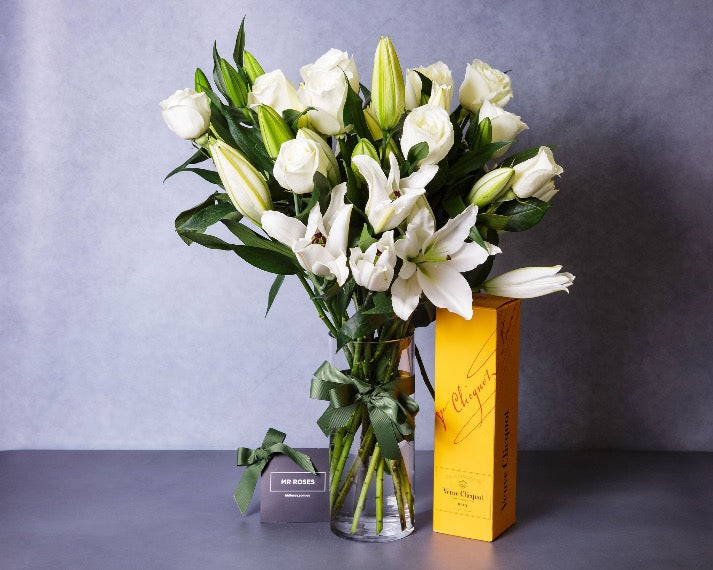 Member - Exclusive White Lilies & White Roses