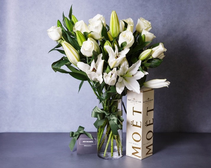 Member - Exclusive White Lilies & White Roses