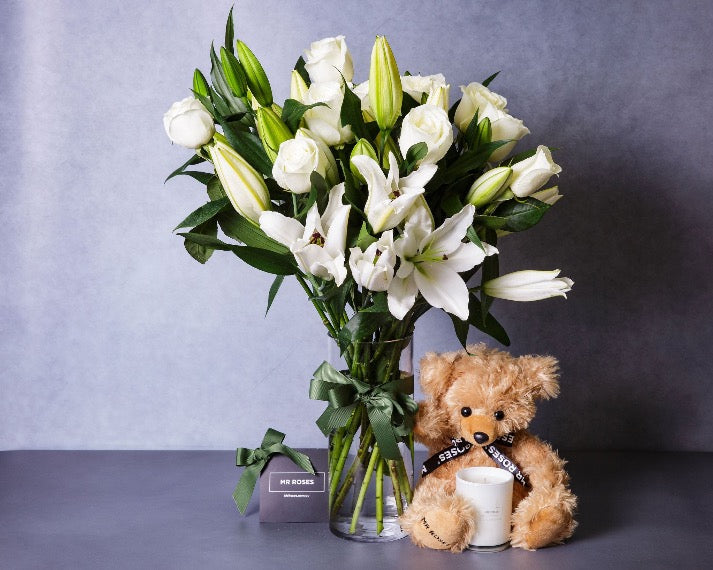 Member - Exclusive White Lilies & White Roses