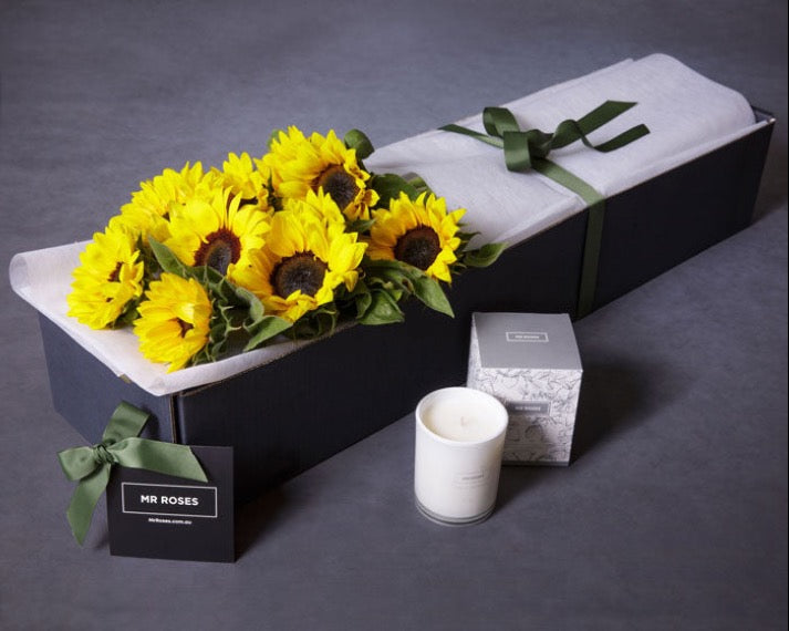 Sunflowers & Scented Candle