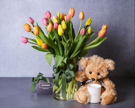 Tulips & Teddy Bear