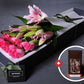 Mother's Day Flowers - Pink Lilies, Pink Roses & Salted Butter Caramels