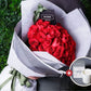 Mother's Day Flowers - Red Rose Bouquet & Pampering Bath Salts