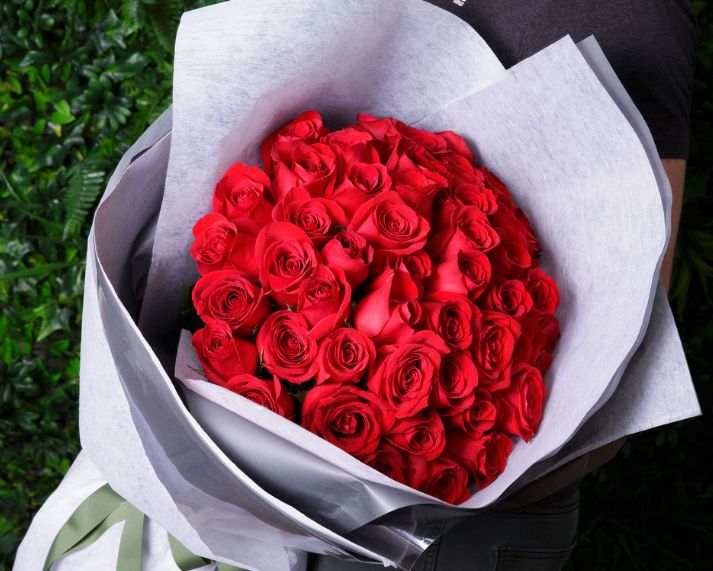 valentines day flowers red rose bouquet