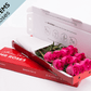 Elegant 10 Bright Pink Roses Gift Box