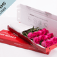 Classic 12 Bright Pink Roses Gift Box