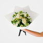 White & Green Posy Bouquets