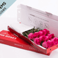 Subtle 6 Bright Pink Roses Gift Box