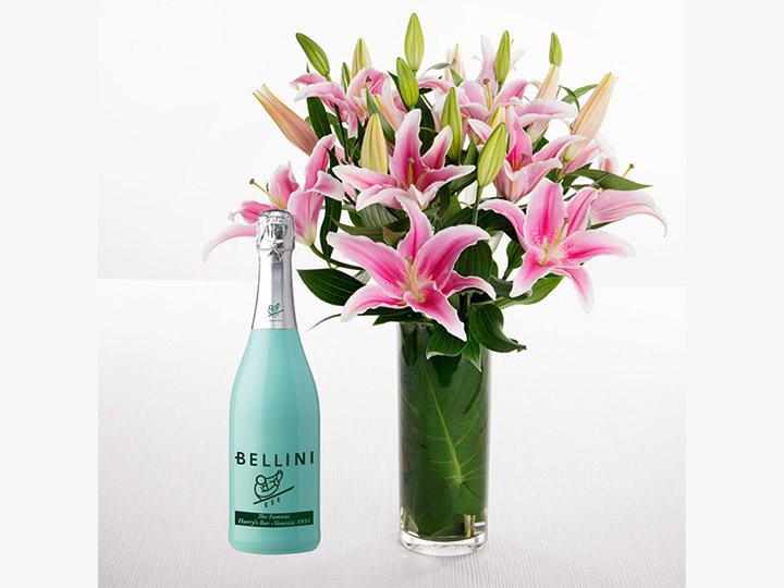 Pink Lilies & Champagne