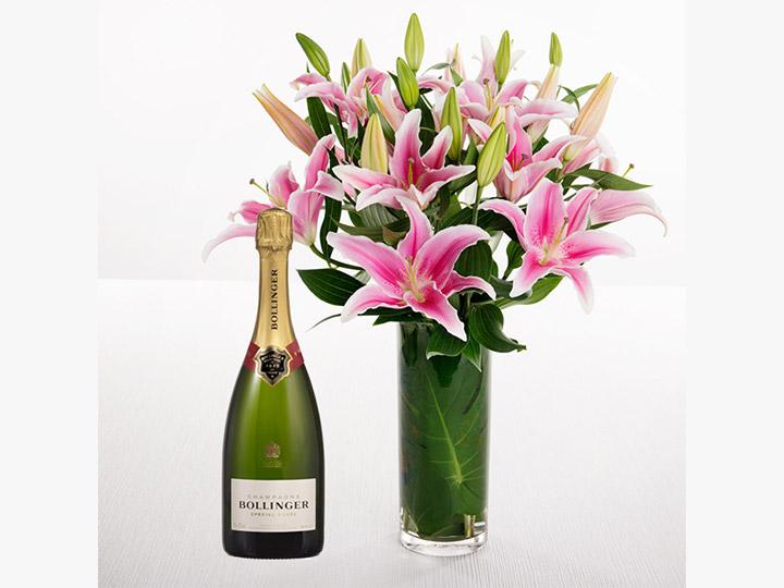 Pink Lilies & Champagne