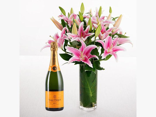 Pink Lilies & Champagne