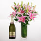 Pink Lilies & Champagne