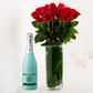 Long Stemmed Red Roses (12 - 36 Flowers) & Champagne