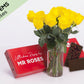 Elegant 10 Yellow Roses Gift Box & Adora Chocolate