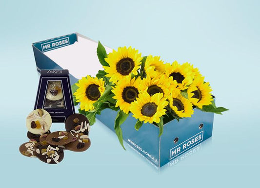 Sunflowers and Adora Chocolate