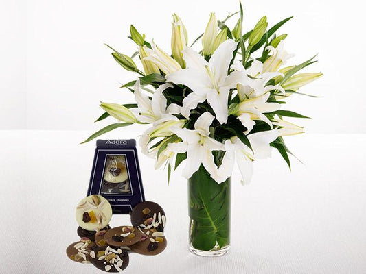 White Lilies & Adora Chocolate