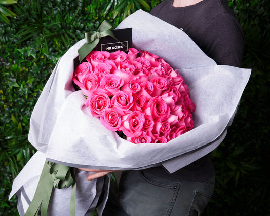 Pink Magnificent Rose Bouquet ( 36, 50  & 100 Stems )