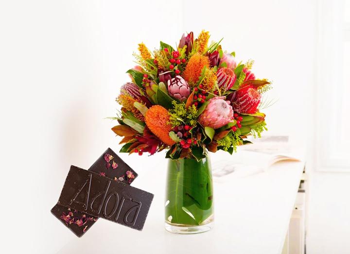 Native Flowers (Large/ Extra Large) & Adora Chocolate