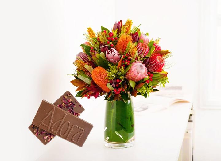 Native Flowers (Large/ Extra Large) & Adora Chocolate