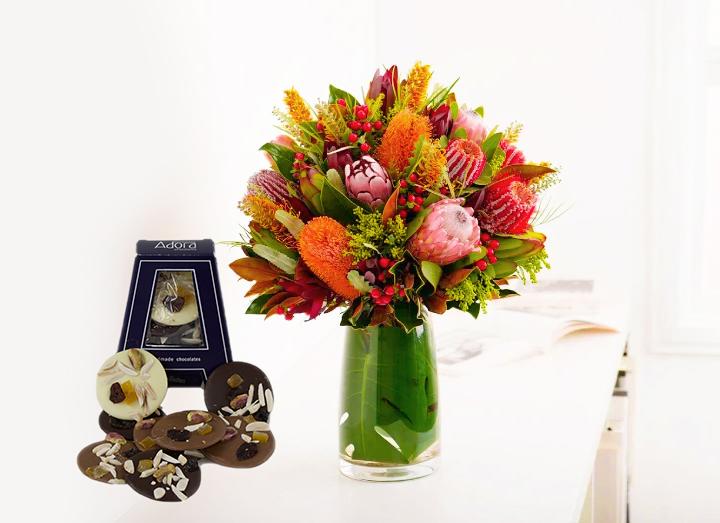 Native Flowers (Large/ Extra Large) & Adora Chocolate