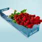 Long Stemmed Red Roses with Vase (12 - 36 Flowers)