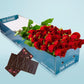 Long Stemmed Red Roses (12 - 36 Flowers) & Chocolates