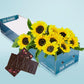 Sunflowers and Adora Chocolate