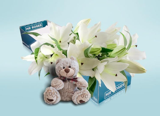 White Lilies & Teddy